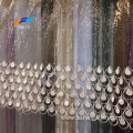 Fancy Embroideted Sheer Voile Window Curtain Fabric